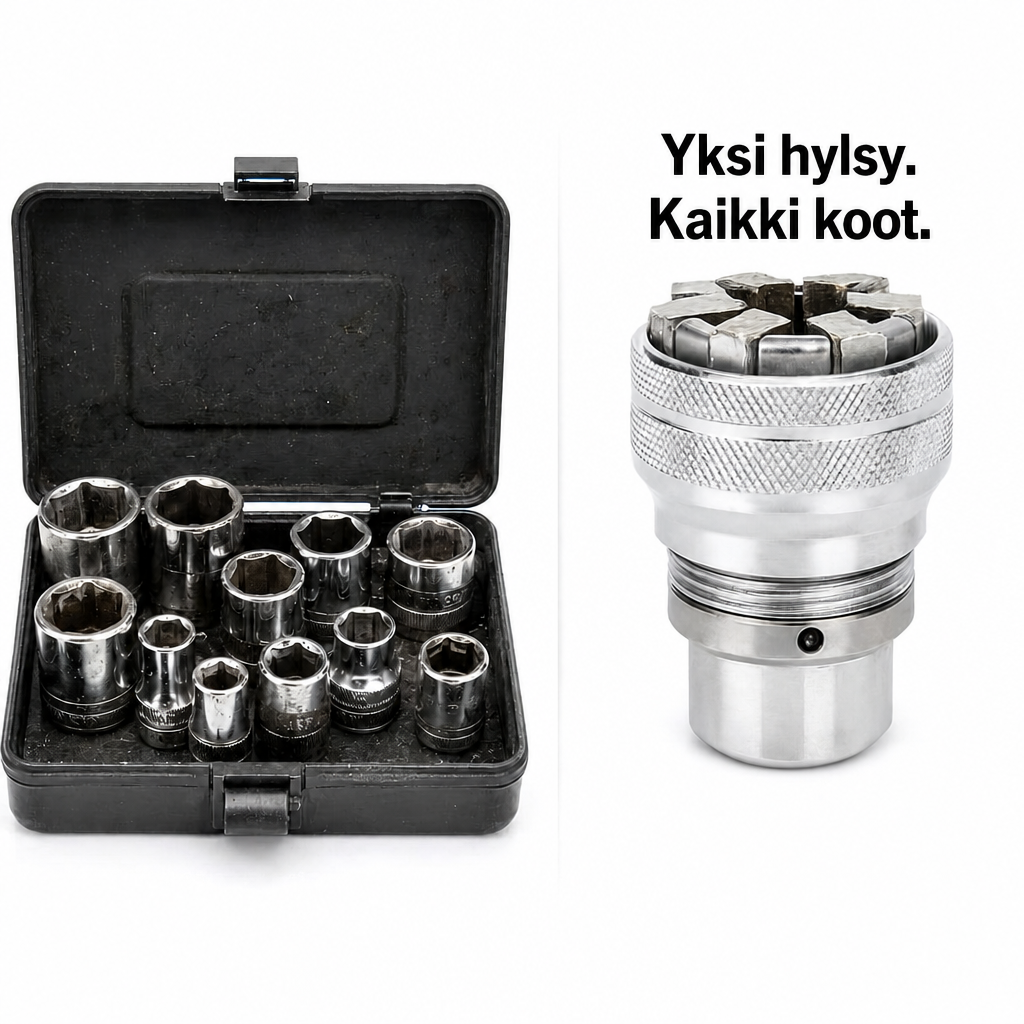Yleishylsy 10–19 mm – itsesäätyvä