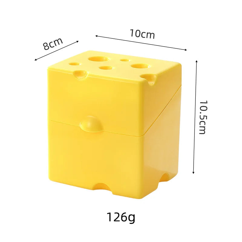 Juustorasian mitat: noin 10 × 8 cm, korkeus 10,5 cm, paino 126 g