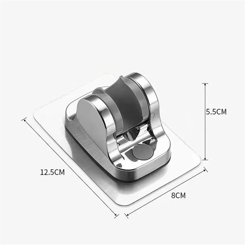 Toimittajan mittapiirros: liimalevy noin 12,5 × 8 cm ja pidikkeen syvyys noin 5,5 cm