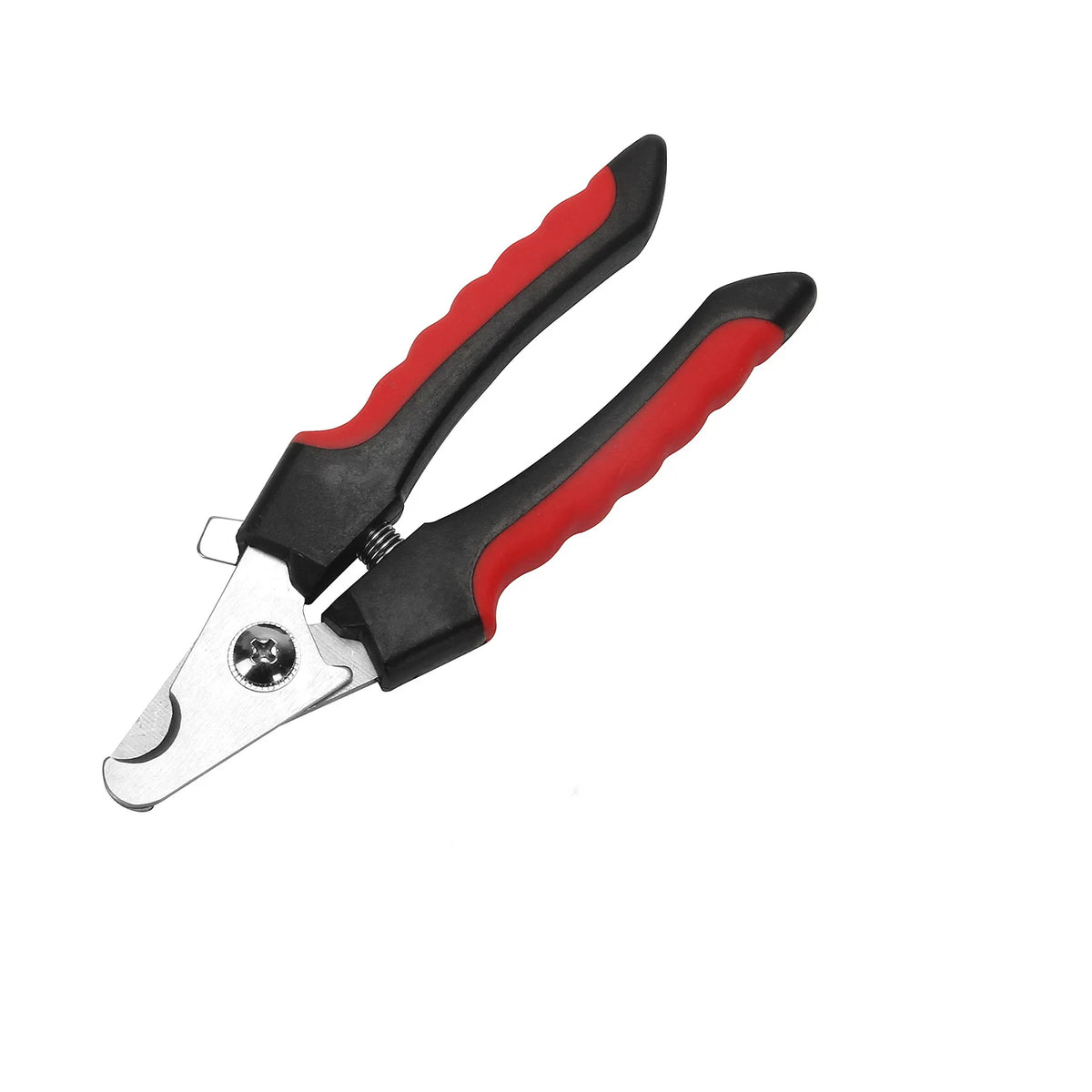 Koiran kynsisakset suljettuina, lukitus saranan vieressä