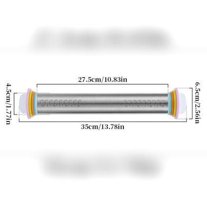 Kaulimen mitat: pituus 35 cm, kaulintaosa 27,5 cm, putki Ø 4,5 cm ja suurin rengas Ø 6,5 cm