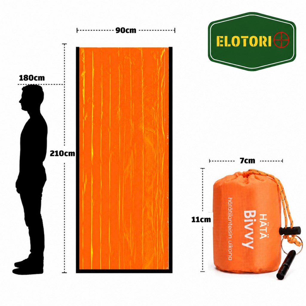 Bivy Bag – pienikokoinen hätämakuupussi