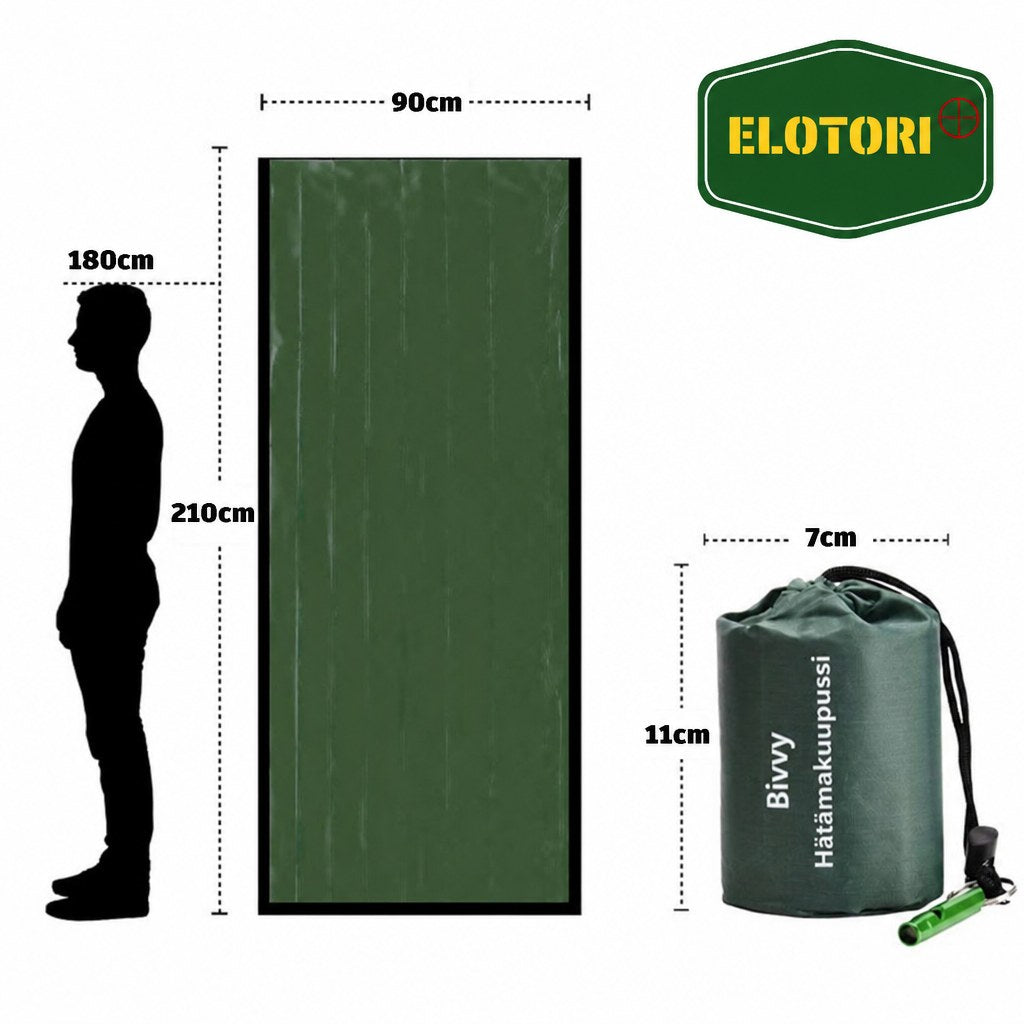 Bivy Bag – pienikokoinen hätämakuupussi