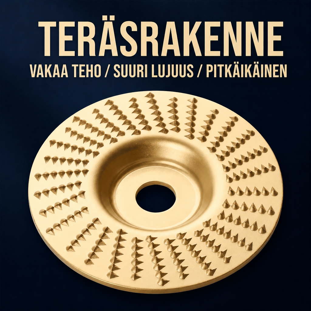 CarveEdge – 3 hiomalaikan sarja karkaistua terästä kulmahiomakoneeseen