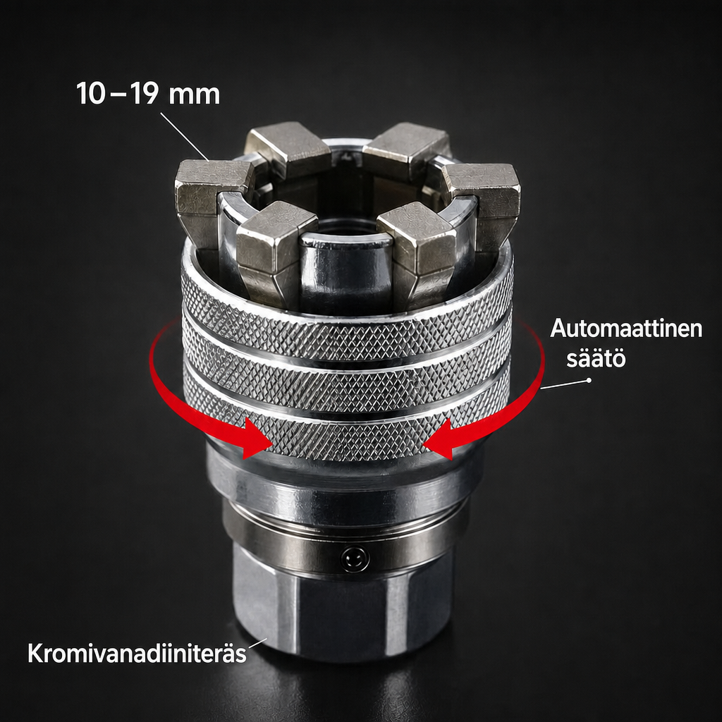 Yleishylsy 10–19 mm – itsesäätyvä