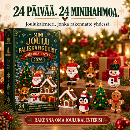 Mini-joulukalenteri rakennuspalikoista – 24 itse rakennettavaa joulufiguuria