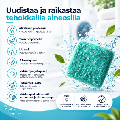 Renly pesukoneen puhdistusaine – Pro 12 tai Ultra 24 tablettia