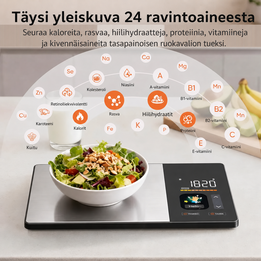SmartVita – älykäs ravintovaaka keittiöön