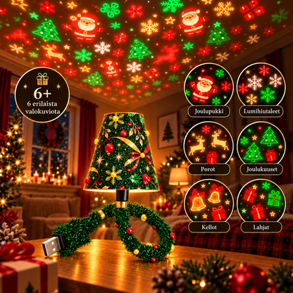 ChristmasGlow™ – Jouluprojektorilamppu USB-liitännällä